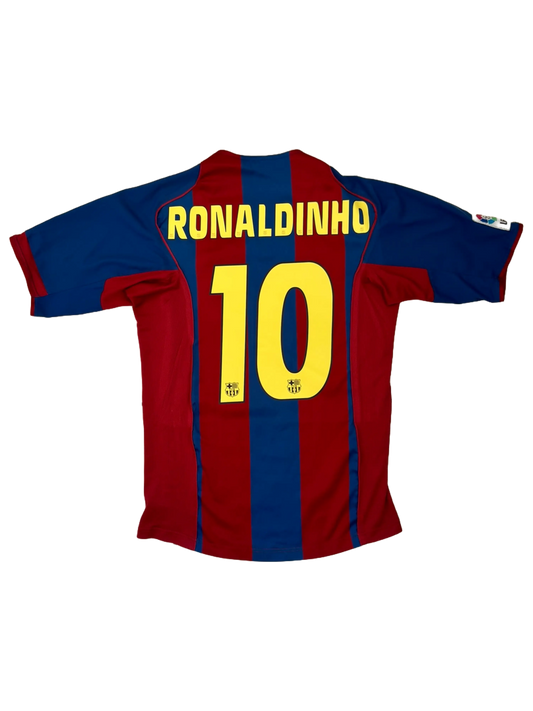 Barcelone 2004-2005 RONALDINHO #10 SwissFootballShirts